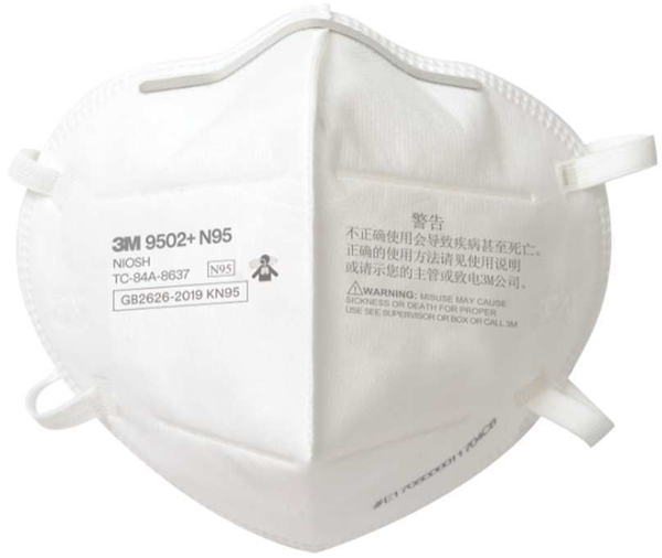 Respirador 3M 9502+ N95 plegable para partículas