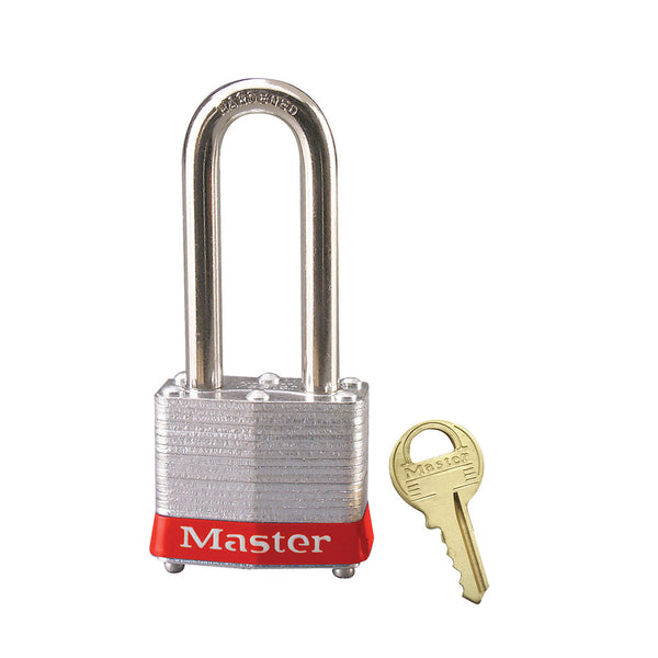 Candado de bloqueo Master Lock serie 3, acero laminado y arco 51 mm