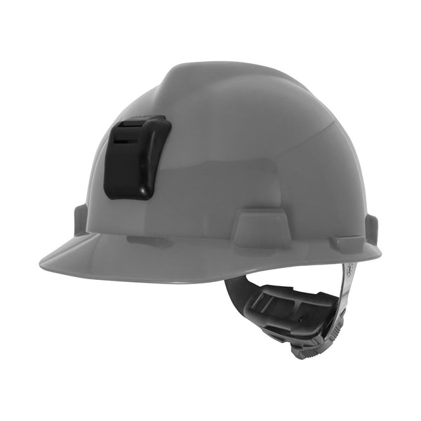 Casco minero MSA V-Gard 286665, gris, Fas-Trac III