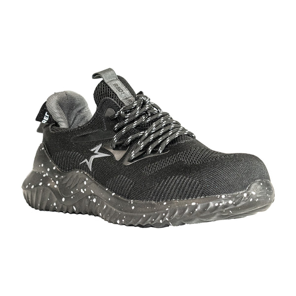 Zapatilla de seguridad EDELBROCK RED STAR negra con puntera composite