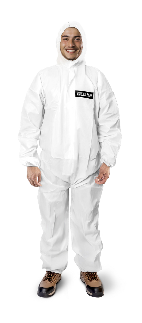 Traje descartable Tecseg TSG15-B Lite blanco 45 g/m²