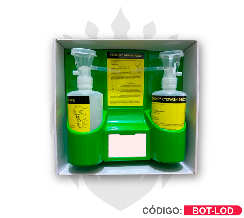 Estación lavaojos dual Royal Plus BOTLOD, 2 botellas de 500 ml