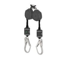 Retráctil MSA V-SHOCK VSOHW-032-QF-A, doble, 3 m (10 ft); código VSOHW-032-QF-A