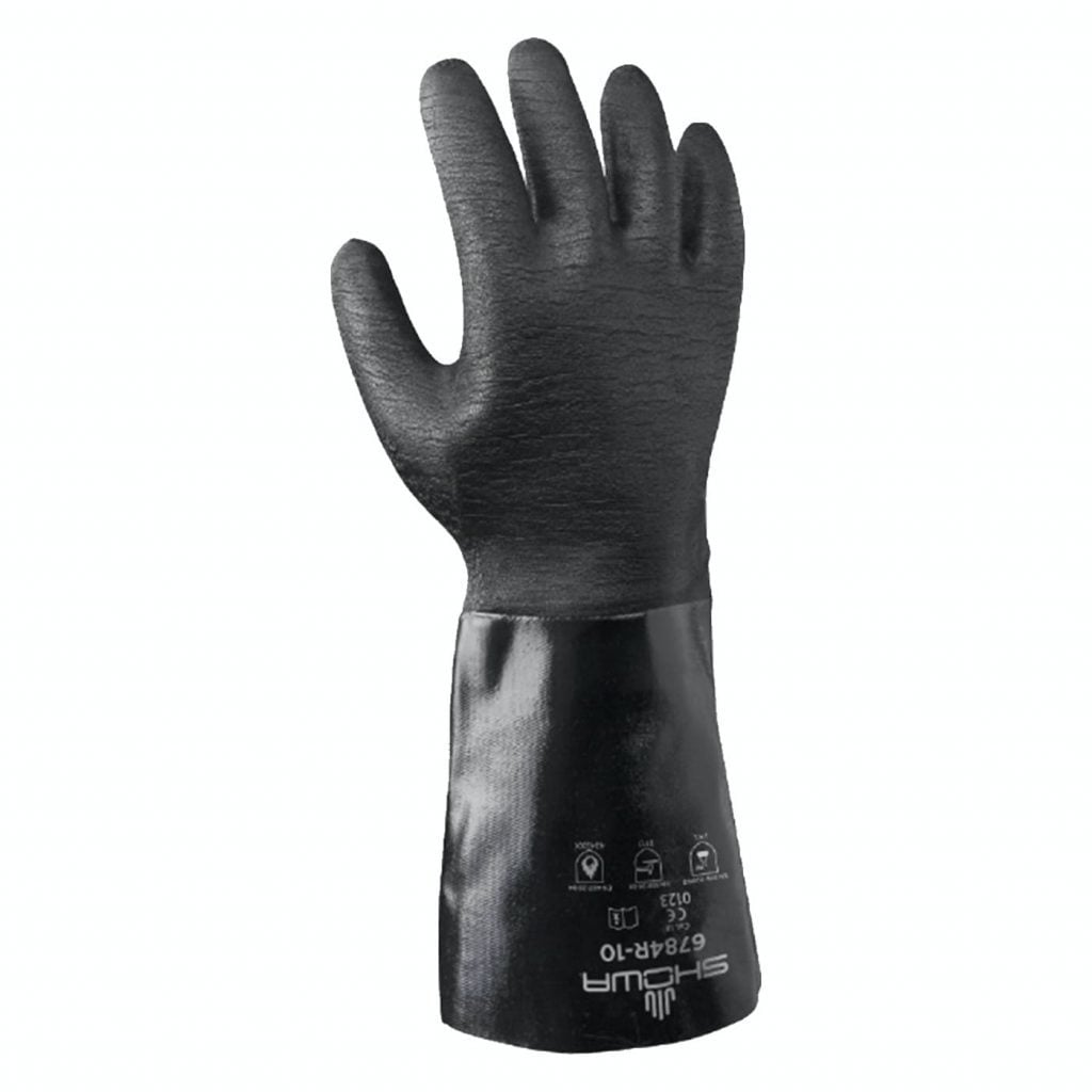 Guantes SHOWA 6784R de neopreno rugoso