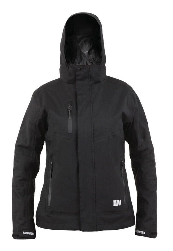 Parka desmontable Hardwork Reno 3 en 1 para mujer negra