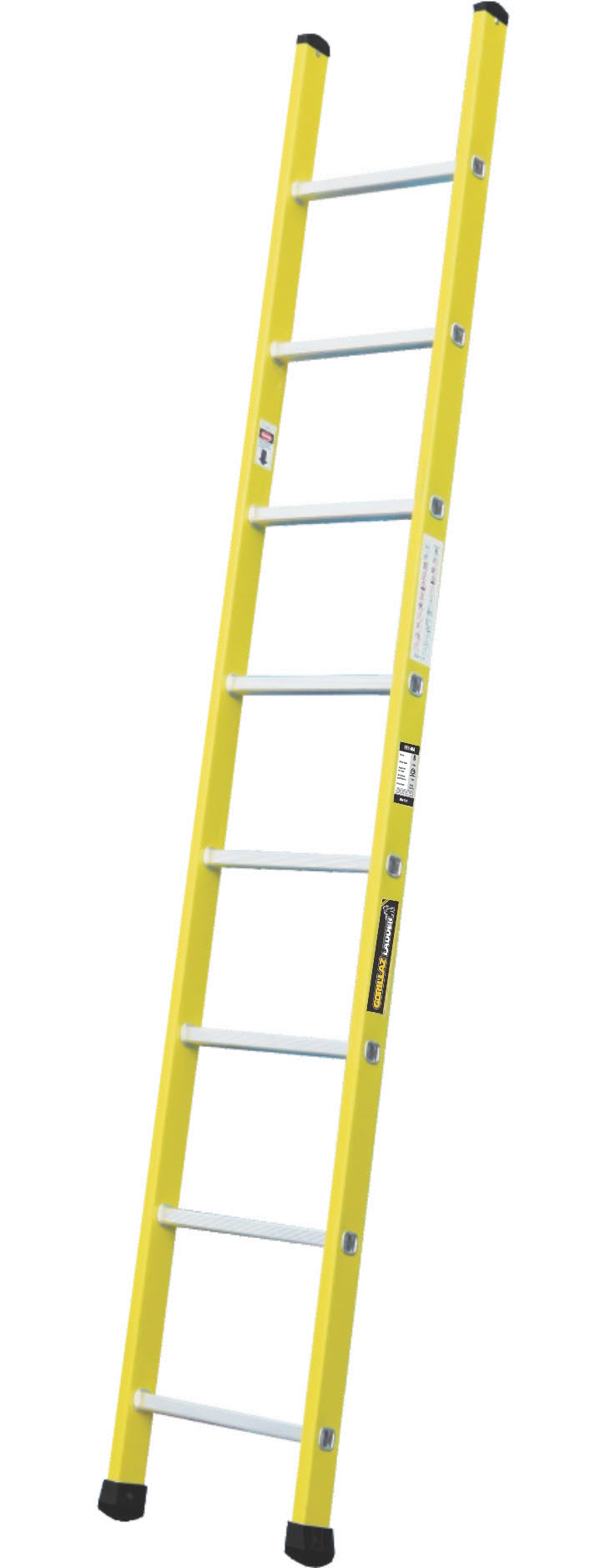Escalera GORILLAZ de apoyo o arrimo, imagen técnica familiar referencial; pasos segúnSKU