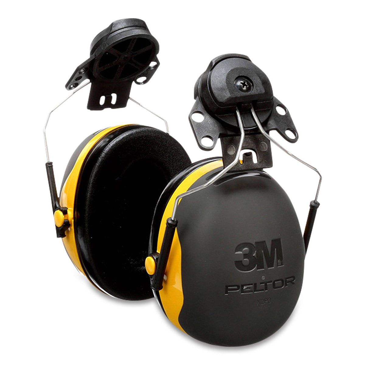 Orejeras 3M Peltor X2P3E para acoplar a casco; fotografía del producto