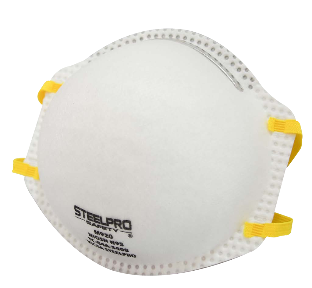 Respirador descartable M920 N95 STEELPRO, caja de 20 unidades