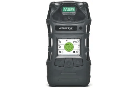 Detector multigas ALTAIR 5x de 5 gases (LEL, O2, CO, NO2, CO2): pantalla a color, maletín plástico, kit de muestreo reactivo, 10180404