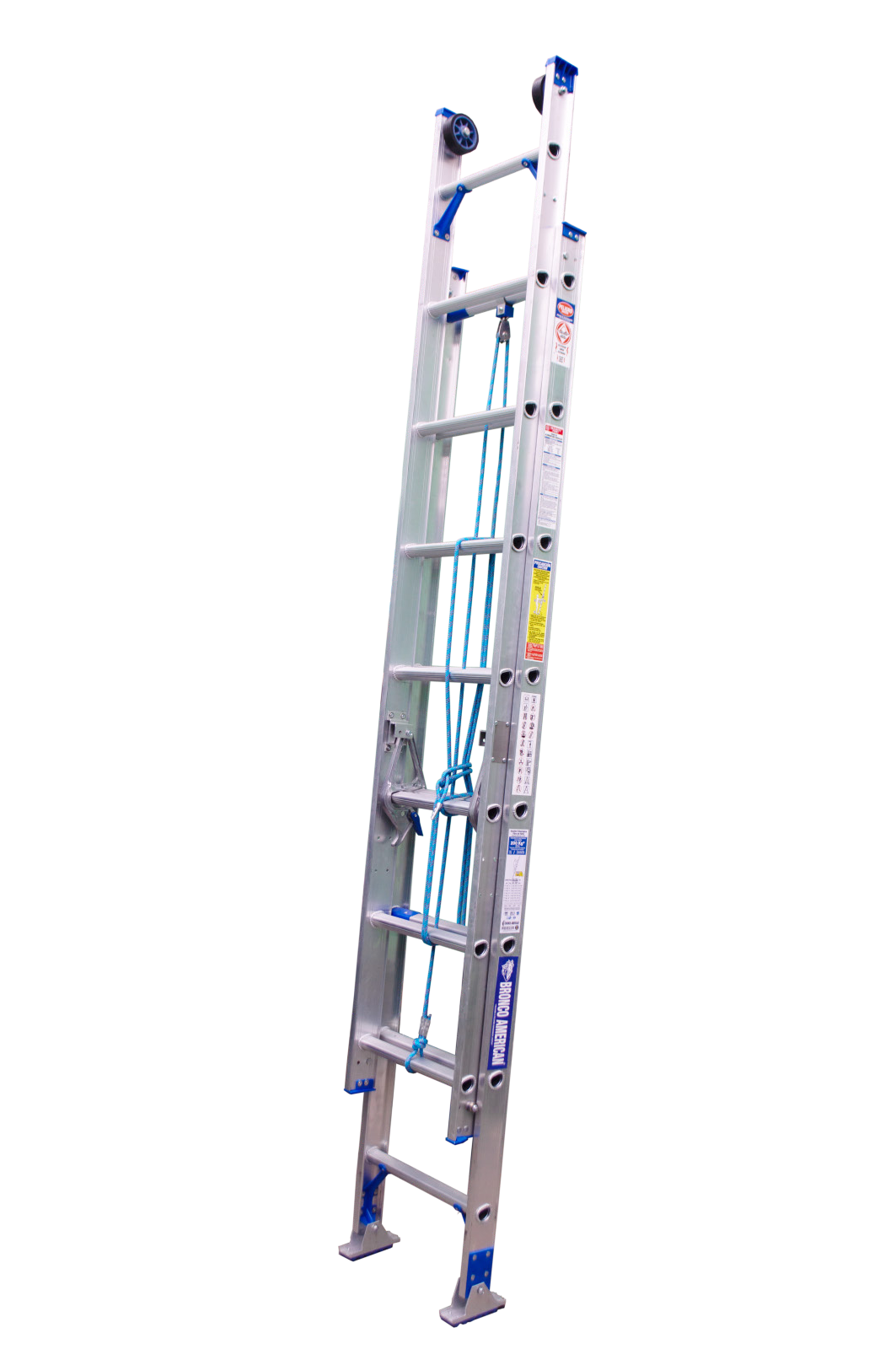 Escalera telescopica aluminio Bronco American; fotografía representativa del fabricante