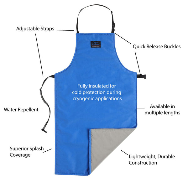 Mandil criogénico Cryo-Protection Tempshield de 42 pulgadas