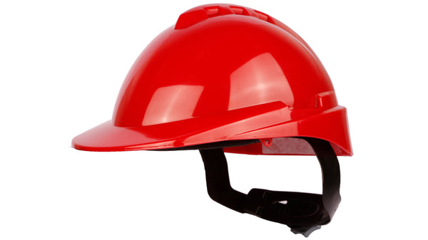 Casco LIBUS MILENIUM Class rojo con arnés de cremallera plástico