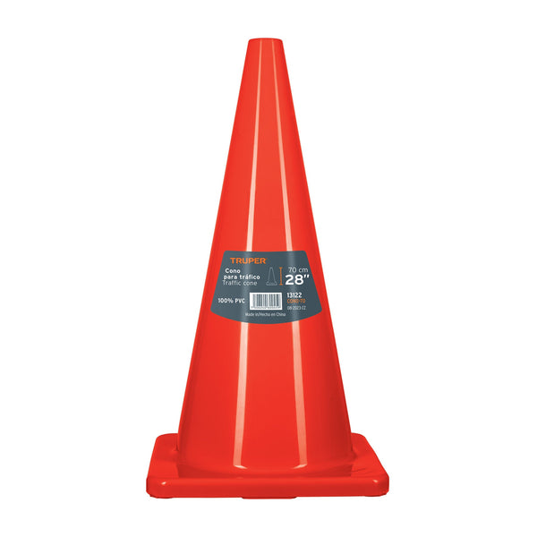 Cono de precaución de 70 cm de PVC, TRUPER