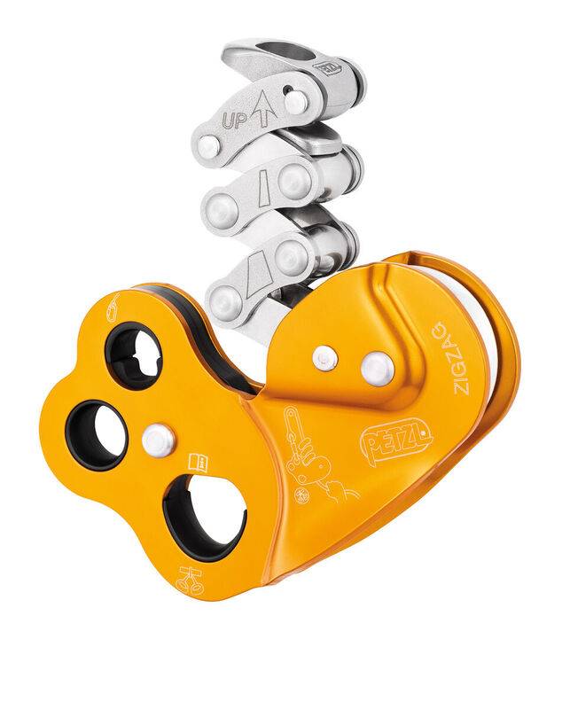Prusik mecánico Petzl ZIGZAG D022AA00; fotografía oficial de producto o montaje referencial según descripción