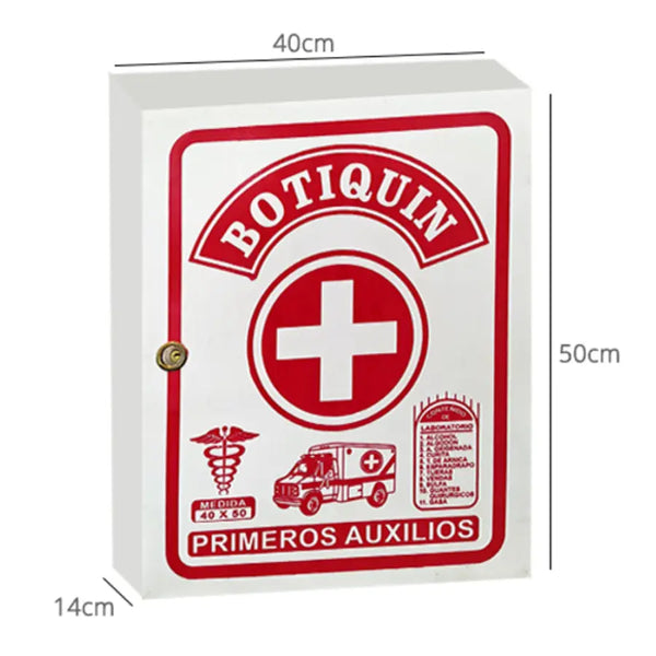 Botiquín de madera 40×50cm blanco sin implementación