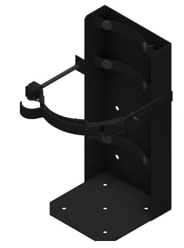 Soporte vehicular Amerex 811 para extintor de 30 lb; producto completo, sin extintor incluido