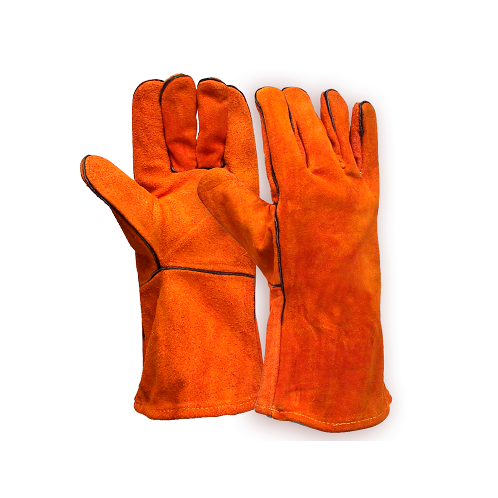Guantes de soldador Steelpro de cuero naranjo