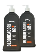 Frascos Palmera Sun FPS 50+ de 1000 ml con dispensador, imagen original de la ficha de marca