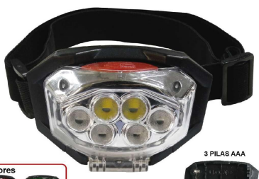 Linterna frontal LED a pilas Opalux OP-8060