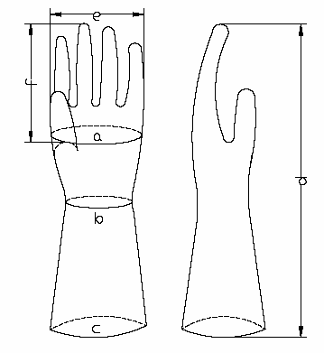 Diagrama dimensional original familiar PRESEL GP; clase 1 talla 9 según tabla, no fotografía de marcación