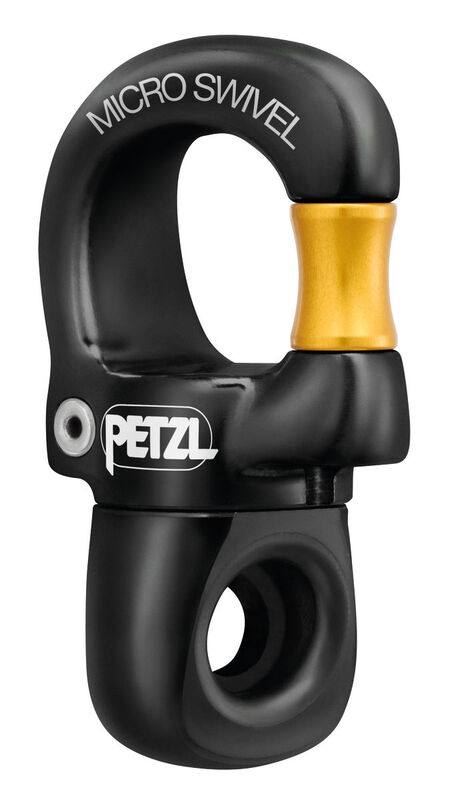 Eslabón giratorio Petzl MICRO SWIVEL P58 XSO; fotografía oficial de producto o montaje referencial según descripción