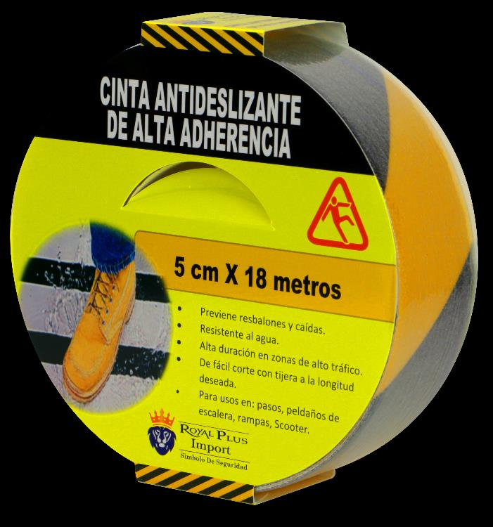 Cinta antideslizante Royal Plus 810NAM amarillo / negro, fotografía nativa original de referencia