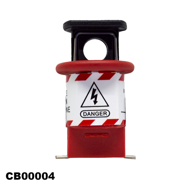 Bloqueo de seguridad rojo para interruptor termomagnéticos,CB00004