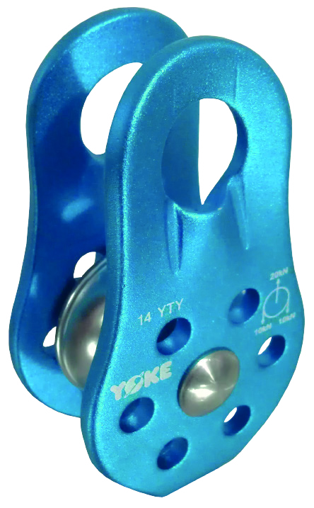 Polea Yoke N-5320 azul, fotografía íntegra de la hoja individual