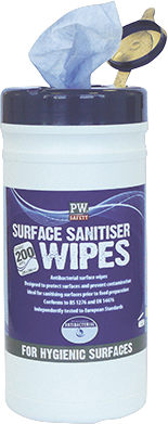Toallitas Portwest IW50 para superficies, envase de 200