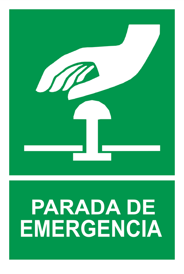 Señal de seguridad: parada de emergencia