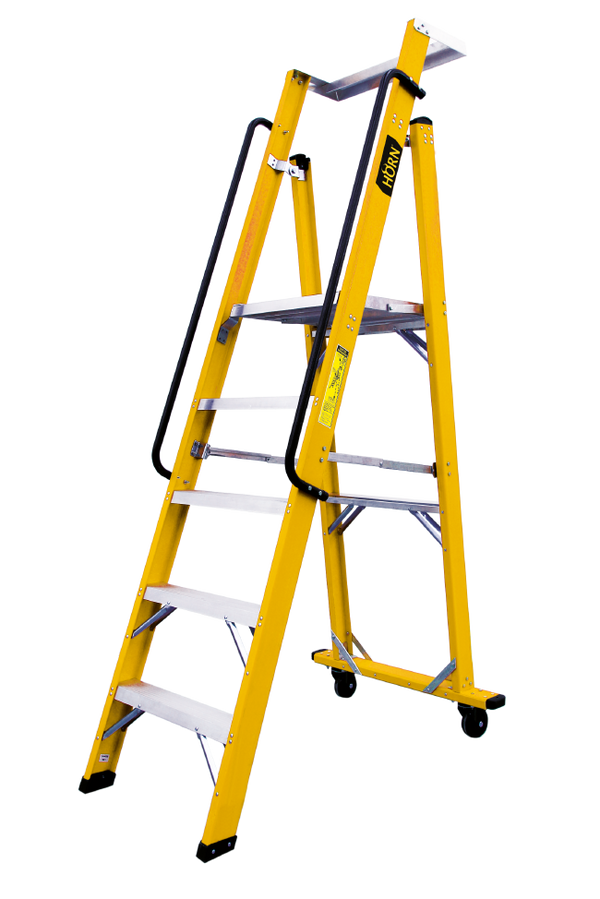 Escalera plataforma con ruedas Horn HESC-FV-6R, 5 y 6 pasos