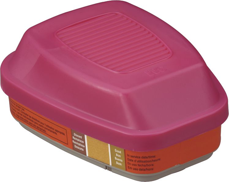 Cartucho combinado 3M 60929 para vapor de mercurio y cloro con filtro P100