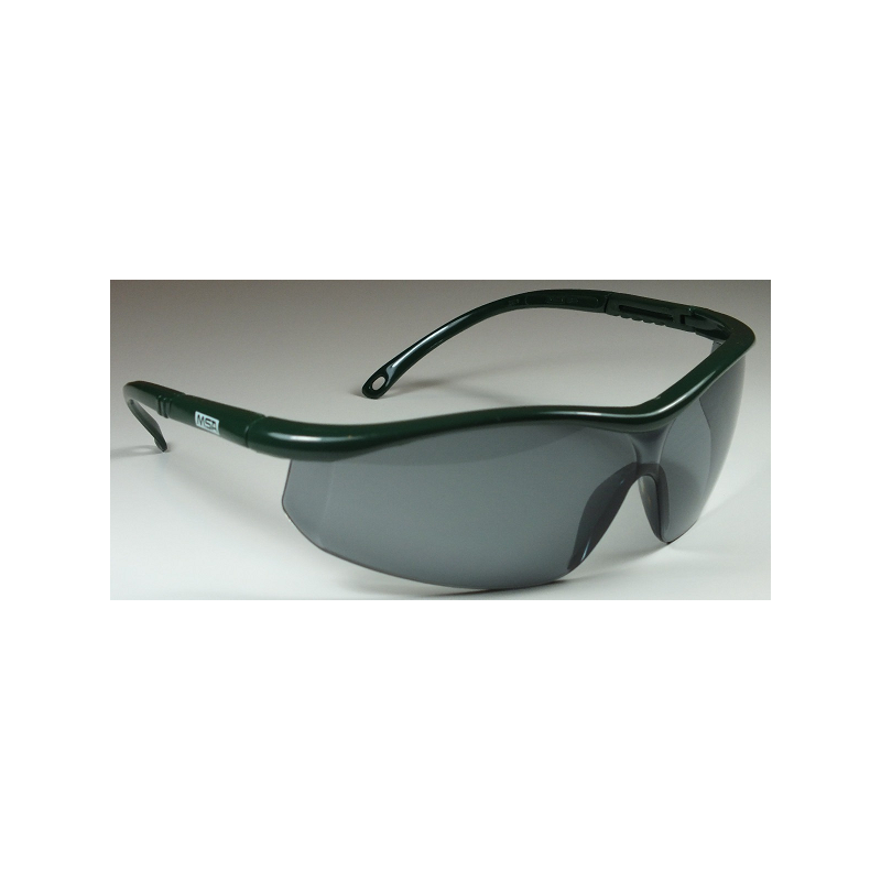 Lentes MSA Sierra Elite de luna oscura y marco verde oscuro, fotografía de la variante publicada por Indalco