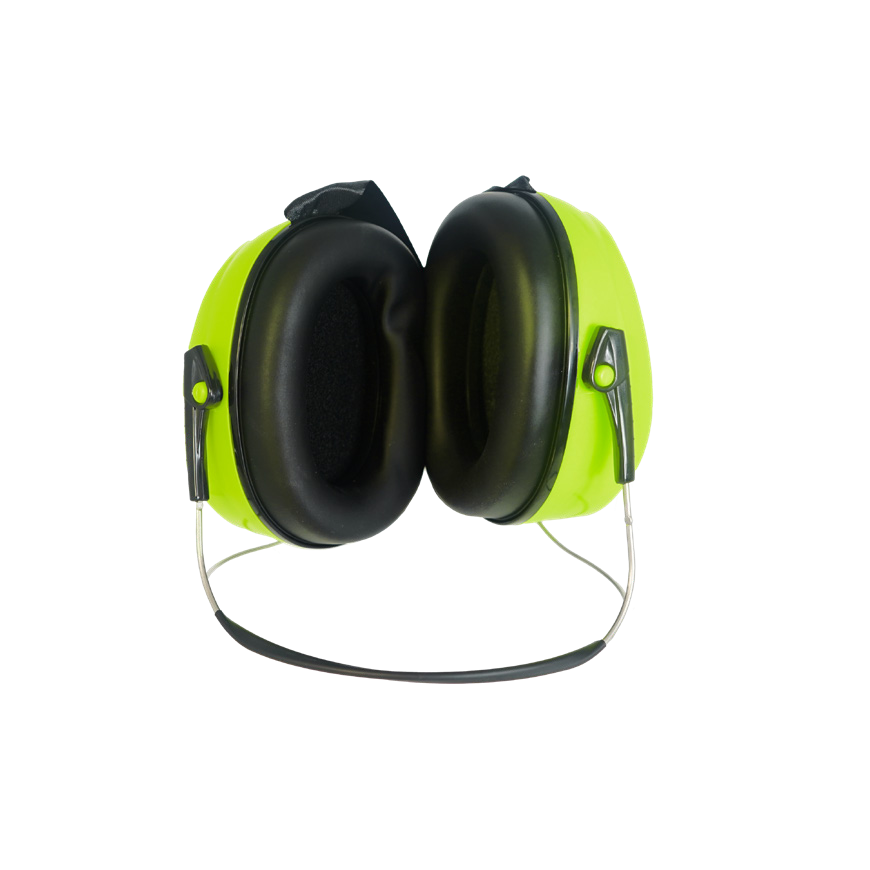 Orejera AVIATOR A303 verde limón con banda de nuca, fotografía original de la marca