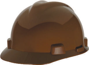 Casco MSA V-Gard jockey marrón 286619 con portalámpara