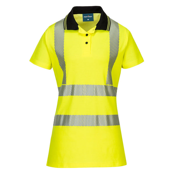 LW72 - Polo de alta visibilidad Cotton Confort Pro para mujer PORTWEST