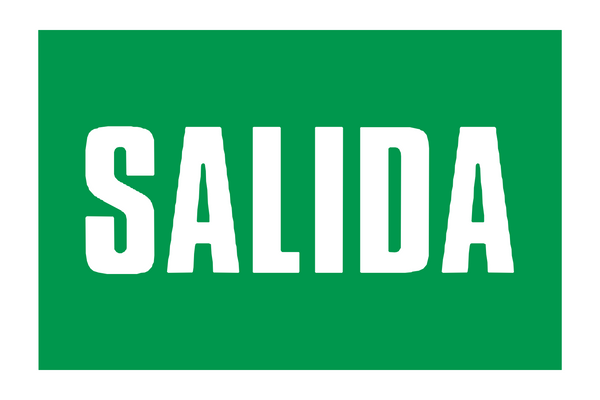 Señal de seguridad: salida