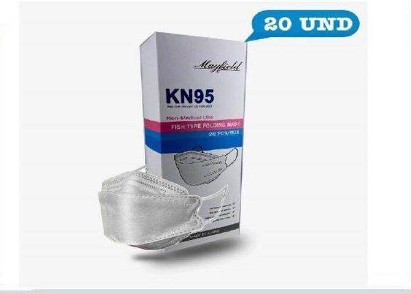 Mascarilla Mayfield D1411 Fish Type negra, caja de 20