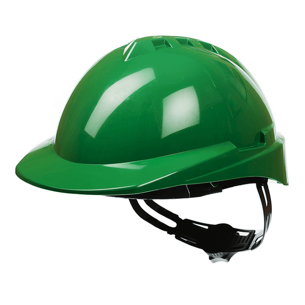 Casco LIBUS MILENIUM Class verde con arnés de cremallera plástico