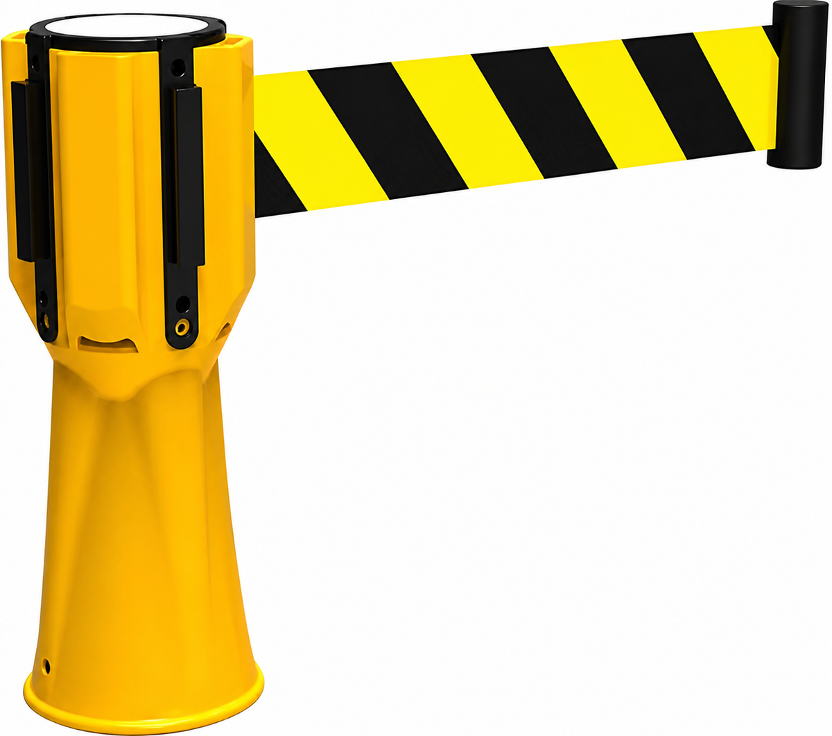Cinta separadora Roadsafe SLE-RTCT01 de 3 m, amarillo y negro