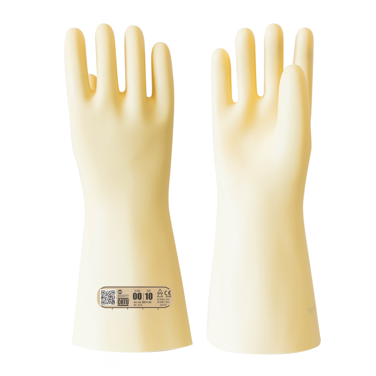 Guantes CATU CG05 clase00; foto original de familia con talla10 visible, referencia comercial suministrada talla9