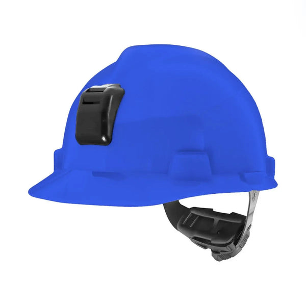 Casco minero MSA V-Gard 286626, azul, Fas-Trac III