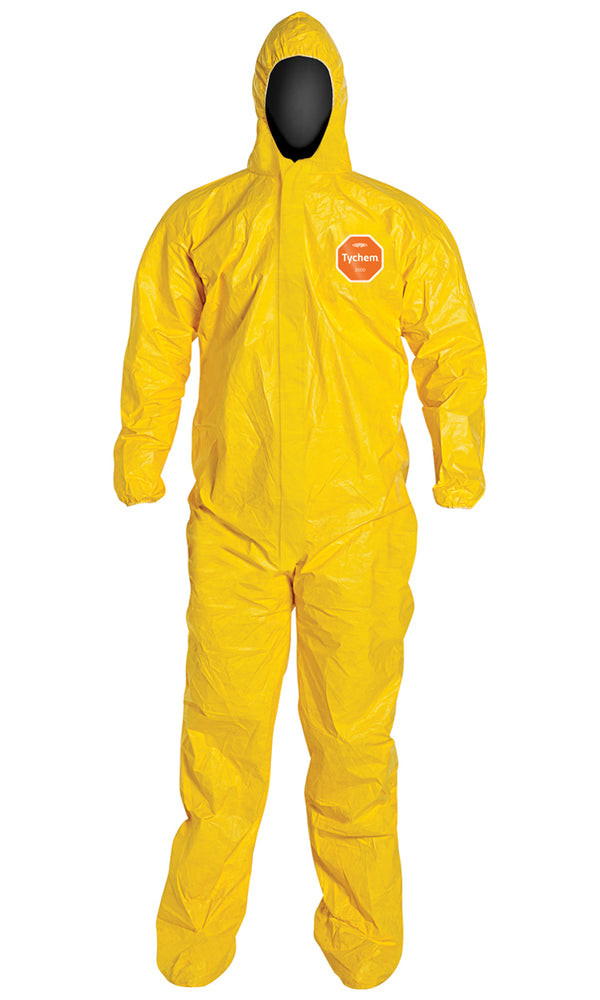 Traje DuPont Tychem 2000 QC122SYL con calcetines integrados