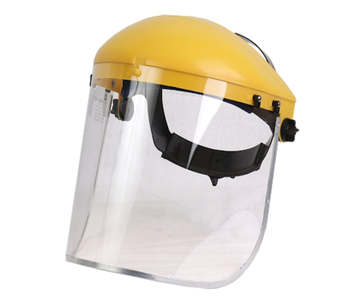 Visor ASA con filo de aluminio montado en casquete y arnés de referencia, no incluidos