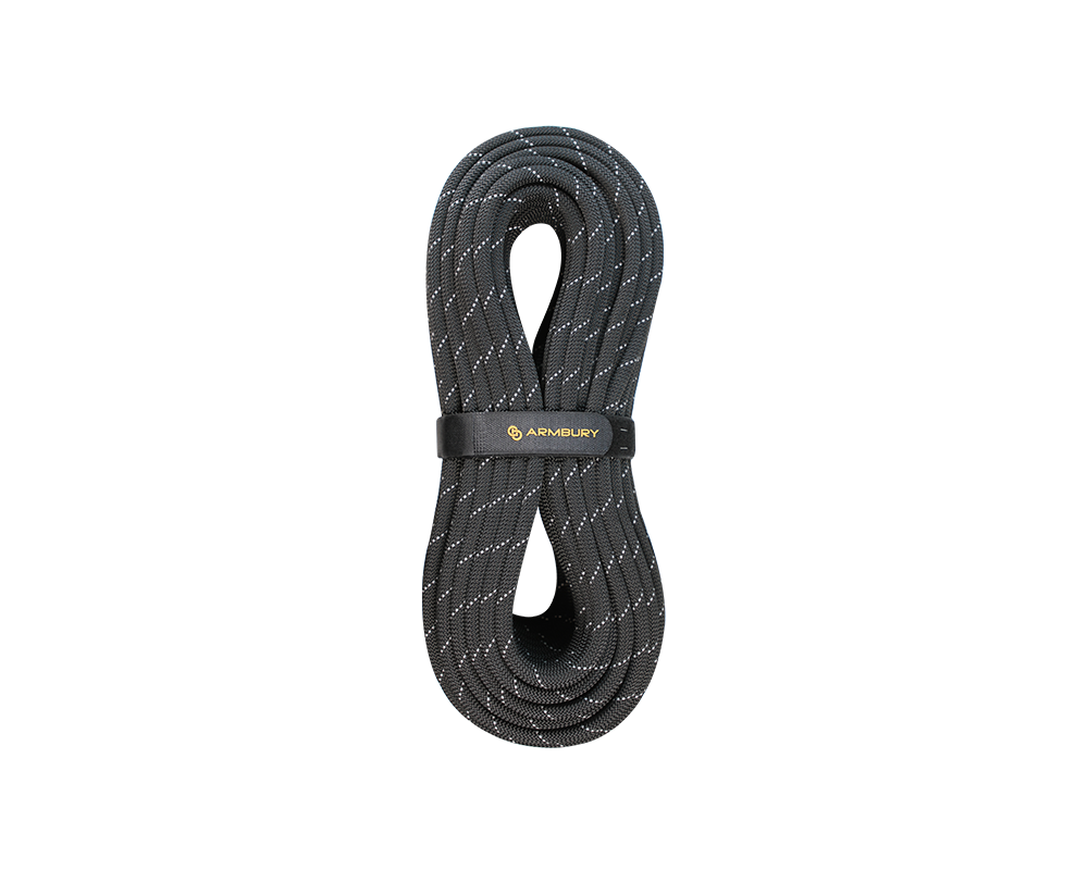 Cuerda semiestática ARMBURY CHASER 11 mm negro reflectante