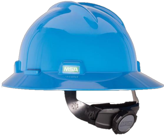 Casco MSA V-Gard tipo sombrero 286640, marrón, Fas-Trac III