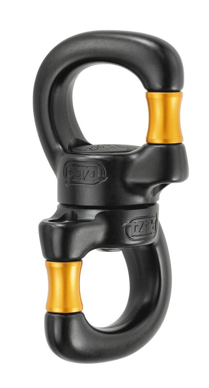 Eslabón giratorio con apertura Petzl SWIVEL OPEN P58 SO; fotografía oficial de producto o montaje referencial según descripción