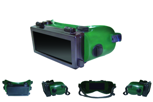 Anteojo Clute GH101 soldador rectangular con visor levantable