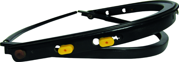 Adaptador facial universal a casco Clute,ABS negro