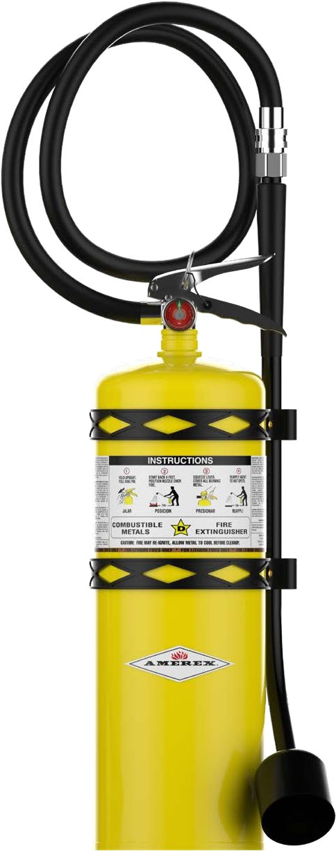 Extintor para litio metálico AMEREX C571 de 30 lb nominales, fotografía del modelo